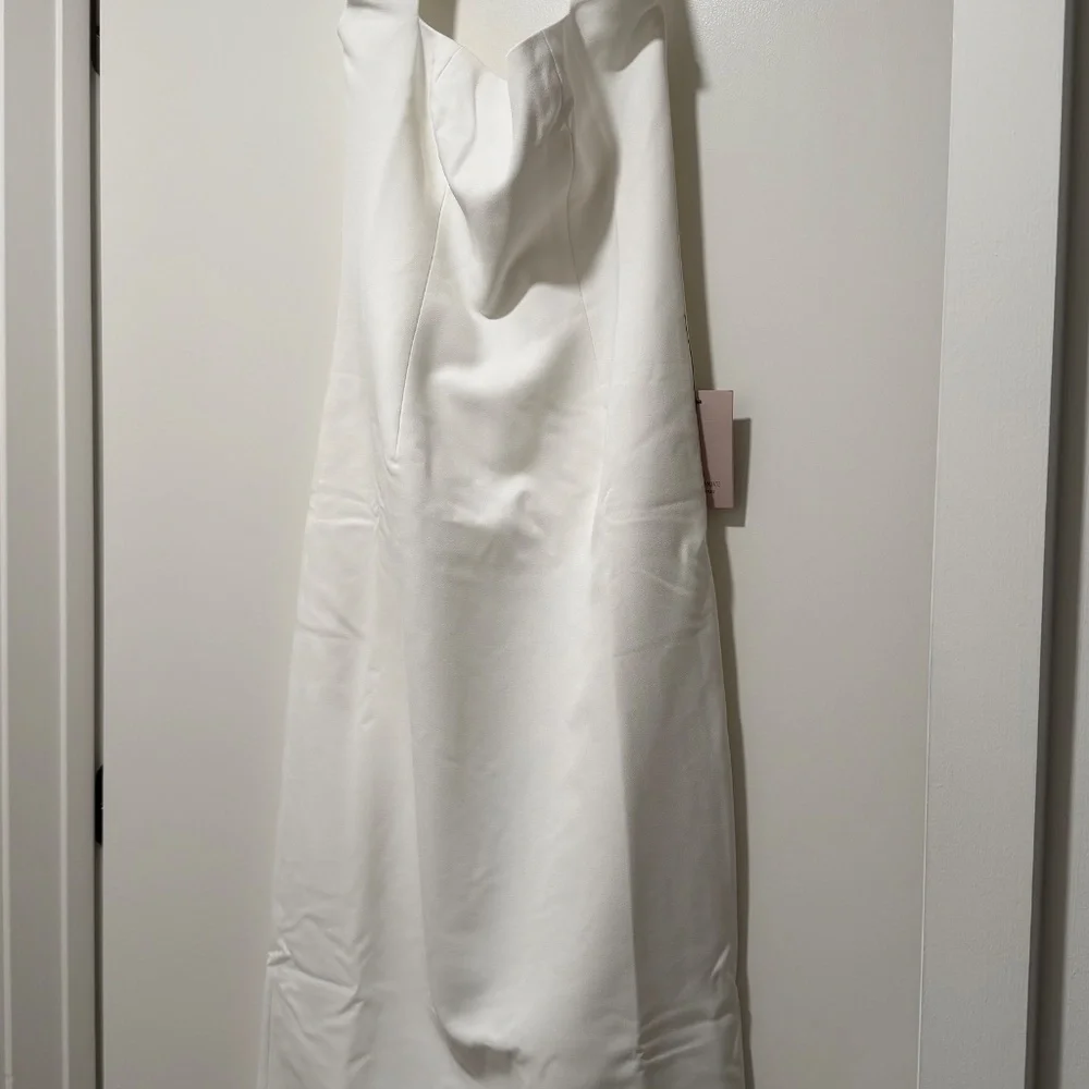 The Ultimate Muse Halter Neck Midi Dress - White - Picture 4 of 7